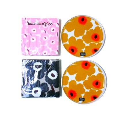 マリメッコmarimekko  20㎝プレート＋テーブルナプキンセット【御結婚御祝・内祝・新築御祝・還暦御祝・御礼・寿・ギフト包装可能】