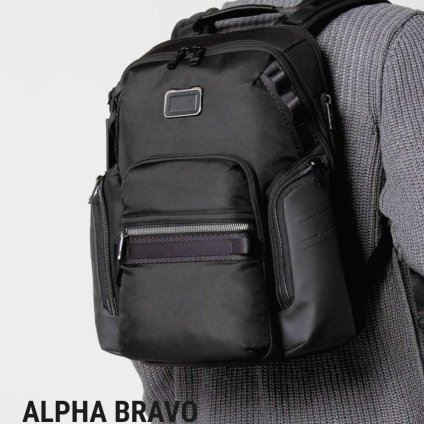 トゥミ TUMI ALPHA BRAVO アルファ ブラボー Navigation Backpack ナヴィゲーション バックパック 0232793D 142479 0232793DGMT 159082 リュックサック メンズ バッグ ブラック 防水加工 ラップトップ収納 PCポケット 収納力 大容量 通勤 ビジネス
