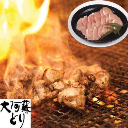 熊本 大阿蘇どり 銘柄鶏 焼肉用 ムネ肉 700g ヘルシー 鶏肉 ギフト