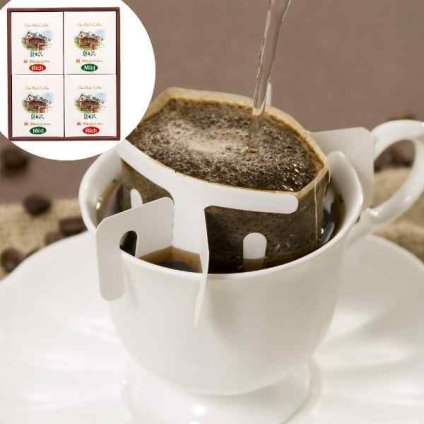ミカド珈琲 コーヒー ギフト ドリップコーヒー ドリップバッグ 16杯 ワンパックコーヒー 詰め合わせ 珈琲 セット レギュラーコーヒー マイルド リッチ 高級 おしゃれ 内祝い お返し 出産 結婚 手土産 挨拶 お礼