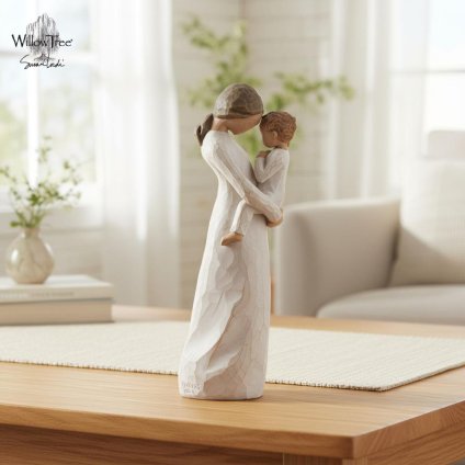 ウィローツリー彫像 Tenderness - 慈愛 20cm 幼子 2人組 親子 | おしゃれ 置物 彫刻 人形 インテリア スーザン･ローディ 正規輸入品
