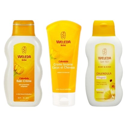 ヴェレダ カレンドラベビーセット クリームバスミルク 200ml +ベビーウォッシュ＆シャンプー 200ml + ベビーオイル（無香料） 200ml    |  激安  WELEDA  入浴剤・バスオイル 美容グッズ コスメ化粧品 誕生日 クリスマス ホワイトデー 結婚記念日 ウエディングギフト 母の日 
