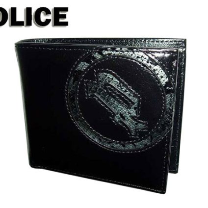 プレゼント ポリス POLICE サングラス愛用 ブランドスムース牛革＆パイソン型押し 二つ折り財布 サイフ 折り財布 長財布 札入 0512 PA-5502 potj47 イタリアンレザーシリーズ 旅行 ギフト
