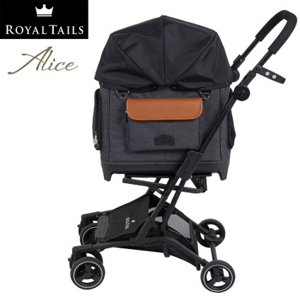 ロイヤルテイルズ アリス（Alice） 多機能ペットカート チャコール（ペットキャリー ドッグキャリー ドッグカート）
