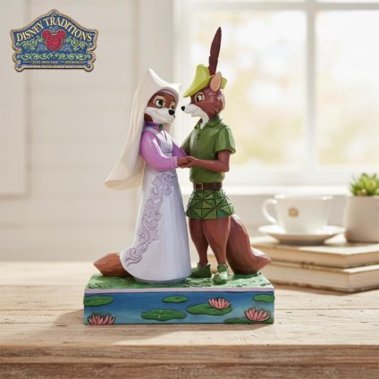 ロビンフッド&マリアン姫 17cm | ディズニー トラディションズ ジムショア グッズ フィギュア 人形 置物 彫刻 Jim Shore 正規輸入品
