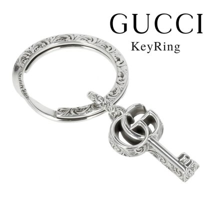 グッチ キーリング キーホルダー メンズ レディース インターロッキングG シルバー925 大人 高級感 ブランド小物 誕生日 プレゼント 記念日 ギフト GUCCI 成人 卒業 入学