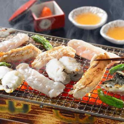 関とら本店 焼きはも 焼きふく 食べ比べ セット はも 200g とらふぐ すき身 150g 山口県産 瀬戸内海 鱧 とらふく 身皮 ふぐ フグ ハモ 焼きふぐ 焼きハモ 焼きフグ 国産 高級 ギフト 贈り物 プレゼント お中元