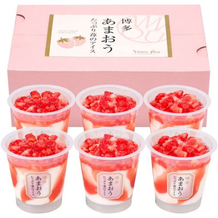 博多あまおう たっぷり苺のアイス (AH-TP6Q) [お中元][お歳暮] ※送料無料(北海道・沖縄・離島への配送不可)
