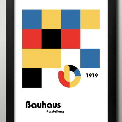 日本製 バウハウス BAUHAUS ミッドセンチュリー A3 サイズ ポスター アート おしゃれ 絵画 インテリア 北欧 イラスト マット紙 艶消し アートパネル 額 フレーム デザイン 壁掛け ギフト 新築祝い ディスプレイ  速達 送料無料