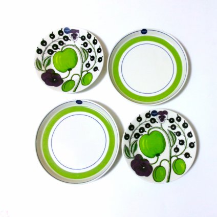 北欧ブランド食器セット　アラビアARABIA　クロッカス　グリーン、パラティッシ　パープルプレート　ペア【食器セット　贈答　プレゼント　お祝い　花柄】【御結婚御祝・内祝・新築御祝・還暦御祝・御礼・寿・ギフト包装可能】