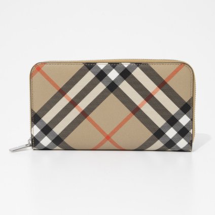 バーバリー BURBERRY MS LG ZIG BIN 8091923 A2021 メンズ 財布 長財布 ラージ チェック ジップウォレット ロングウォレット ジップアラウンド シンプル バーバリ 