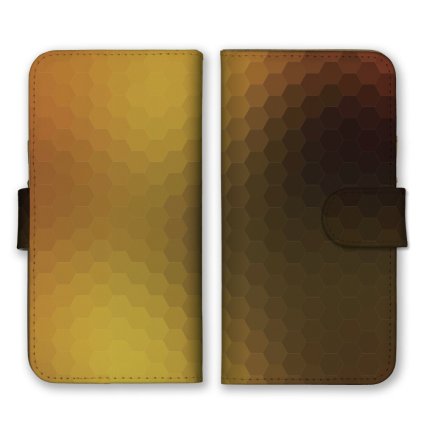 ＼全機種対応／ スマホケース 手帳型 スマホカバー 手帳タイプ スマートフォン ケース カバー モザイク 六角 ハニカム ブラウン かわいい おしゃれ かっこいい カードホルダー付き カード収納 合皮 合成レザー