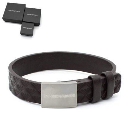 エンポリオアルマーニ EMPORIO ARMANI ブレスレット EGS3135040 アクセサリー ブラウン