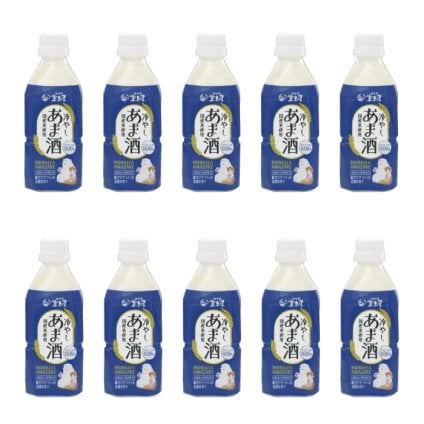 冷やしあま酒  350ml×10本入り 甘酒 ストレート 米麹 無添加 砂糖不使用 ノンアルコール お取り寄せ 健康 美容 人気 宝来屋 