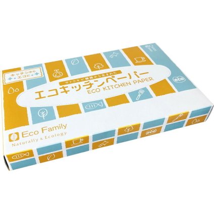 【直送】エコキッチンペーパー 25枚入り BOX [26-0583-066] KPE-012 キッチンペーパー 環境配慮 バガス配合 吸水性 景品 粗品 プチギフト ギフト