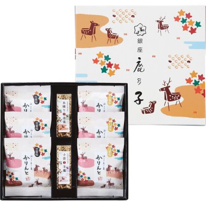 【直送】銀座鹿乃子 和菓子詰合せ [26-7583-038] 羊羹 ようかん 小倉 本練 黒蜜 白蜜 かりんとう スイーツ 老舗 銘店 和菓子 詰め合わせ 個包装 ギフト プレゼント 内祝い お返し お中元 お歳暮