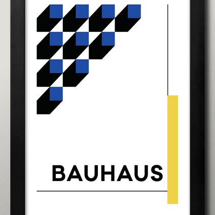 日本製 バウハウス BAUHAUS ミッドセンチュリー A3 サイズ ポスター アート おしゃれ 絵画 インテリア 北欧 イラスト マット紙 艶消し アートパネル 額 フレーム デザイン 壁掛け ギフト 新築祝い ディスプレイ  速達 送料無料