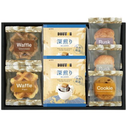 【送料無料・包装無料・のし無料】千寿堂 ドトールコーヒー&スイーツセレクション DT-15(A4) /ギフト お歳暮 入学祝い 卒業祝い 就職祝い 結婚祝い 誕生日 出産祝い 引越祝い 香典返し 新盆 初盆 御礼 内祝い 快気祝い ご挨拶 志 法事