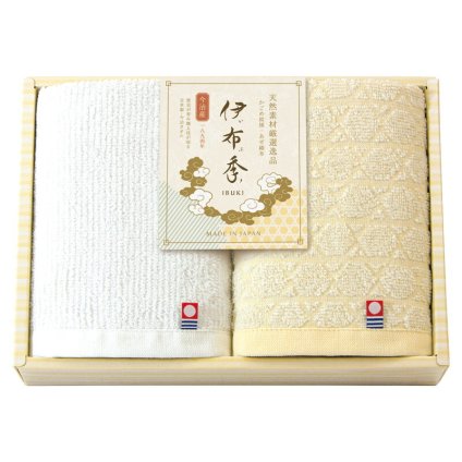 【ギフト対応無料】今治 伊布季[IBUKI] 日本製 愛媛今治 ハンドタオル2P (78010) ※送料無料(北海道・沖縄は除く)