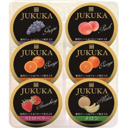 金澤兼六製菓 熟果ゼリーアソートＢＯＸ 6個 [26-0528-057] ＪＫ－６ お菓子 洋菓子 スイーツ フルーツゼリー オレンジ グレープ メロン ピーチ ストロベリー お茶請け デザート プレゼント ギフト 詰め合わせ