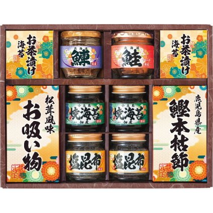 雅和膳 [26-7610-069] 6455-50 詰合せ 和食 ギフト 焼きのり佃煮 塩昆布 鰹本枯節 お吸い物 お茶漬け海苔 鰊フレーク 鮭フレーク ご飯のお供 惣菜 和食セット お中元 お歳暮 内祝い 出産内祝い 結婚内祝い お返し プレゼント 贈り物