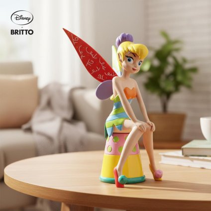 ティンカー・ベル お座りポーズ 17.8cm | ロメロ・ブリット Romero Britto デザイン アート 正規輸入品