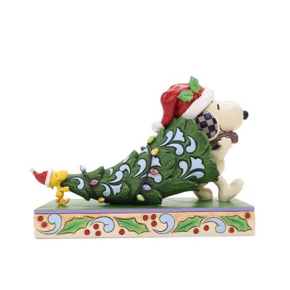 スヌーピー ウッドストック クリスマスツリー 15cm クリスマス | ジムショア ピーナッツ グッズ フィギュア 人形 置物 彫刻 Jim Shore 正規輸入品