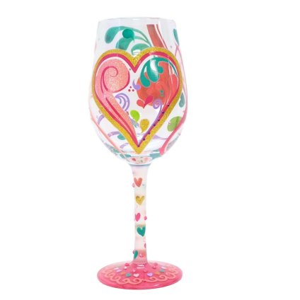 Lolita ワイングラス My Hearts 22.9cm 私のきもち | かわいい おしゃれ ポップ モダン デザイン食器 アート ロリータ･ヤンシー 正規輸入品