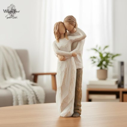 ウィローツリー彫像 Together - ずっといっしょ 23cm 2人組 カップル | おしゃれ 置物 彫刻 人形 インテリア スーザン･ローディ 正規輸入品