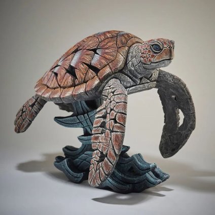 Edge Sea Turtle 幅59.5x奥行20.5x31(cm) 海亀亀 | エッジ 彫刻 置物 オブジェ フィギュア 動物 大きい リアル アート マット･バックリー 正規輸入品