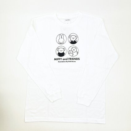 ミッフィー miffy ロンT(集合) ホワイト アパレル Tシャツ