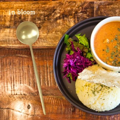 即納 ◎in bloom インブルーム ステンレス ディナースプーン[スプーン ゴールド かわいい おしゃれ シンプル カフェ カトラリー カフェ風 おうちカフェ 喫茶店 カレー シチュー スープ 食事 食卓 テーブルコーディネート]