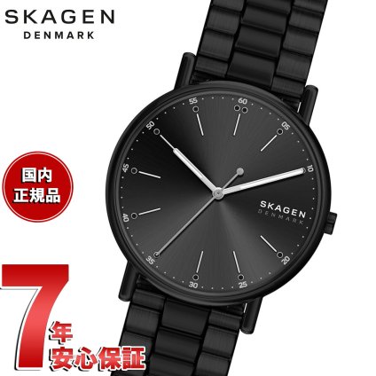スカーゲン SKAGEN 腕時計 メンズ 三針 SIGNATUR ブラック  SKW6952【2026 新作】