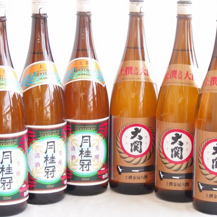 祝い酒日本酒 6本セット(大関 上撰金冠 清酒(兵庫県) 月桂冠 上撰 清酒(京都府)) 1800ml×6本