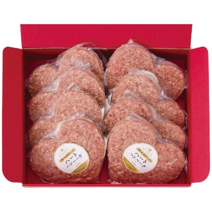 お歳暮・冬ギフト 佐賀牛入り ハートハンバーグ8個セット ※送料無料(北海道・沖縄・離島への配送不可)