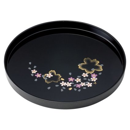 日展作家 橋爪靖雄 桜浪漫 8.0丸盆 ／お盆・トレー 配膳用品・キッチンファブリック キッチン用品 敬老の日 プレゼント ギフト お祝い いつ 70代 80代 メッセージ おじい おばあ 祖父母 お彼岸 お供え 秋 2026 送料無料 ギフト プレゼント プチギフト 内祝い 快気祝い 出産祝い 結婚祝い 引出物 新築祝い お返し