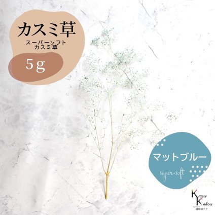 「大地農園 スーパーソフトミニカスミ草 マットブルー 5g」 ドライフラワー 花材 ハーバリウム 素材 小さいお花 アレンジメント ギフト 母の日 お誕生日 オオチノウエン プリザーブドフラワー プリザーブド プリザ かすみそう カスミ ハンドメイド