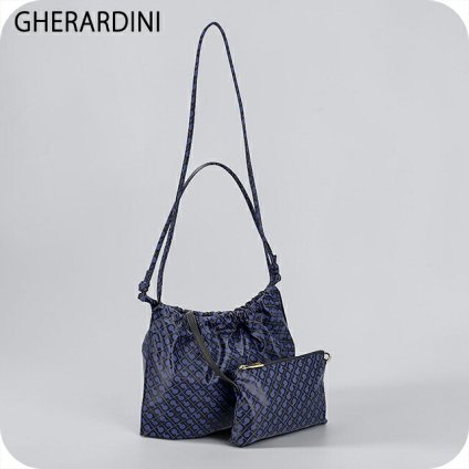 ゲラルディーニ ショルダーバッグ レディース ブランド GHERARDINI Italy GHB0210 ODISS ネイビー/ブラック