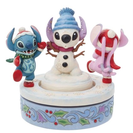 スティッチ エンジェル 雪のいたずら 15.2cm リロ&スティッチ | ディズニー トラディションズ ジムショア グッズ フィギュア 人形 置物 彫刻 Jim Shore 正規輸入品