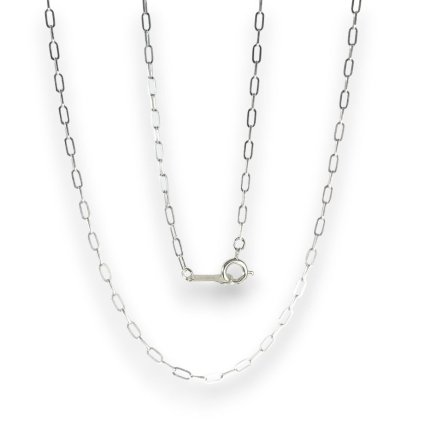 SILVER925 ネックレス ペーパークリップチェーン ノーメッキ 45cm男・女兼用タイプ 3276