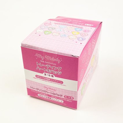 サンリオ マイメロディ 50th トレーディングハート缶バッジ BOXセット 日本製 Sanrio