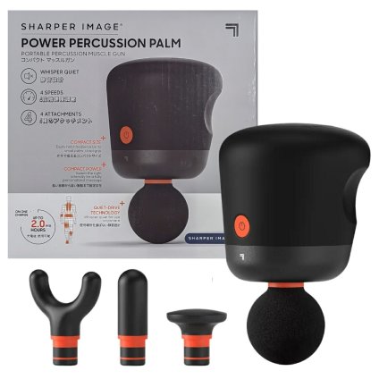SHARPER IMAGE マッスルガン 筋膜リリース ガン 軽量 小型 ハンディ 振動マシン ボディケア 全身ケア リフレッシュ リラックス 健康グッズ 父の日 ギフト プレゼント 実用的  誕生日