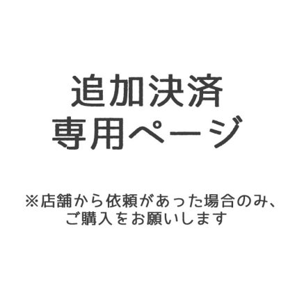 【追加決済専用ページ】注文番号24200052　/　追加オプション（有料包装）