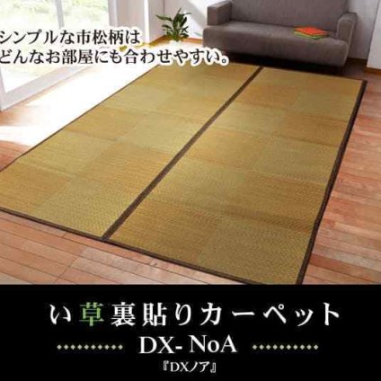 い草花ござカーペット 『DXノア 裏貼CP』 江戸間2畳(約174×174cm) (裏:不織布)