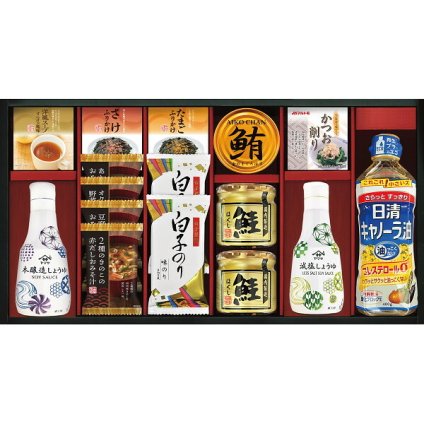 ヤマサ鮮度しょうゆ フリーズドライ 調味料ギフト [26-2901-111] CR-70 鮮度減塩しょうゆ おみそ汁 キャノーラ油 詰め合わせ 贈り物 御中元 御歳暮 内祝い 出産 結婚 お返し ギフト