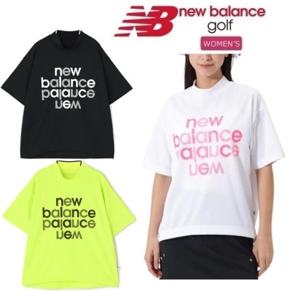 ニューバランス ゴルフ レディース シャツ ハーフスリーブ モックネック プルオーバー New Balance Golf 012-6166508 2026年春夏モデル お誕生日祝い お祝い 記念品 30代 40代 50代 60代 母の日 お母さん 還暦祝い 敬老の日 彼女 人気プレゼント プレゼント