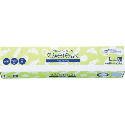 マジクック マジクック ＳＩＡＡ抗菌 フリーザーバッグＬ８枚入り（ギフトタイプ） [26-0587-029] ＳＨー２６Ｌ カジュアルバッグ デイパック リュック バックパック ポリエチレン 内祝い 出産内祝い 結婚内祝い 快気祝い 新築祝い お返し 贈り物 プレ
