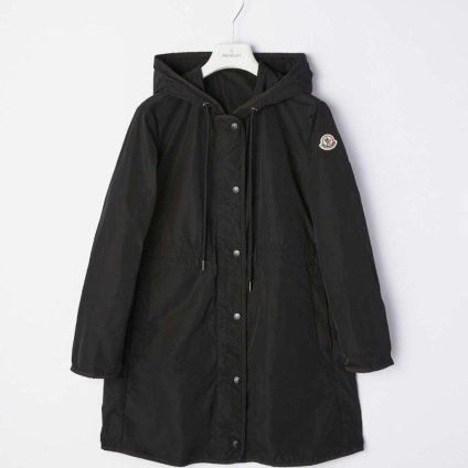 モンクレール MONCLER 1C73300 54543 コート レディース アウター LEBRIS レブリス スプリングコート フード ジャケット 999 ブラック 00 0 4 5