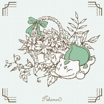 ポケットモンスター フシギダネ アートパネル  ボタニカル インテリア ポケモン 日本製