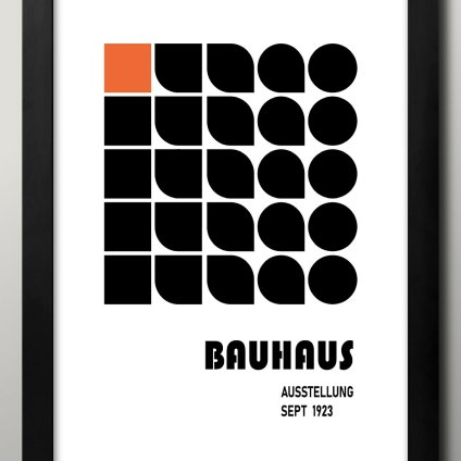 日本製 バウハウス BAUHAUS ミッドセンチュリー A3 サイズ ポスター アート おしゃれ 絵画 インテリア 北欧 イラスト マット紙 艶消し アートパネル 額 フレーム デザイン 壁掛け ギフト 新築祝い ディスプレイ  速達 送料無料